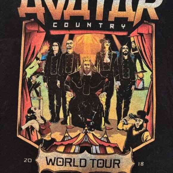 Avatar World Tour 2018 - Cotton T-Shirt - New_ Adult Small - Picture 4 of 5